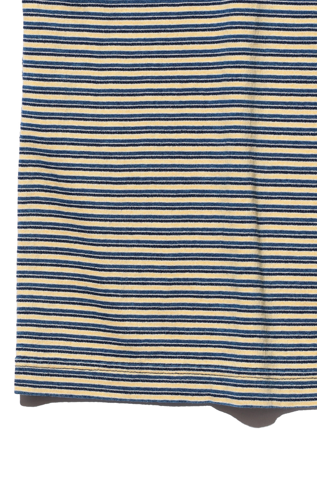 Pocket Tee Indigo Stripe Off White