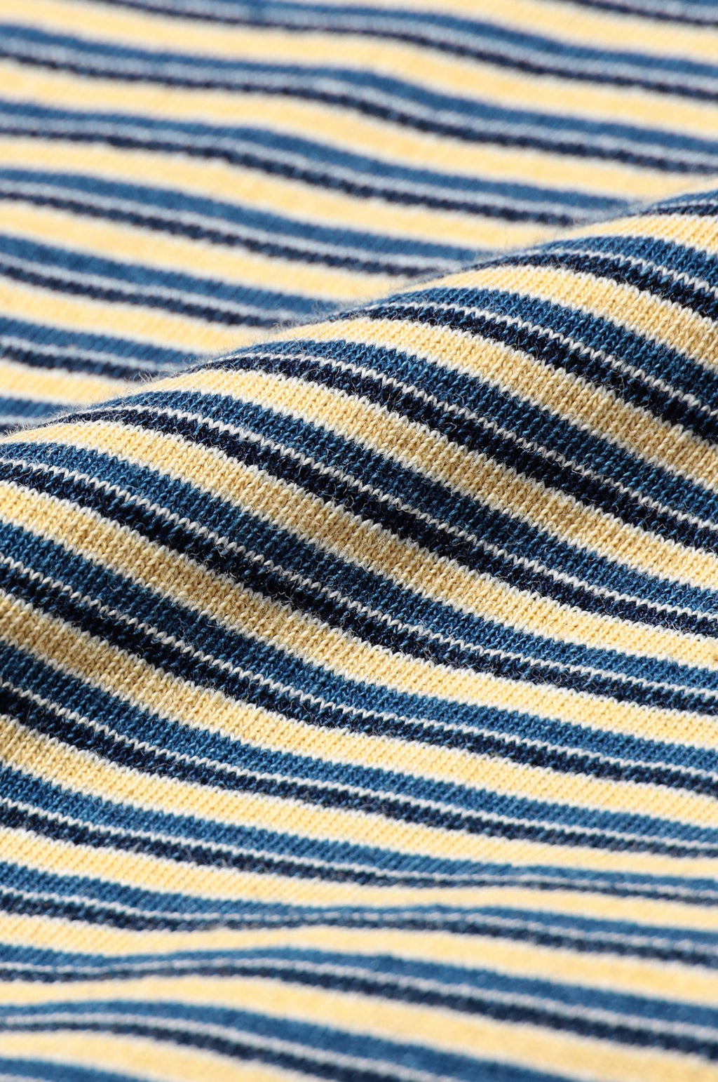 Pocket Tee Indigo Stripe Off White