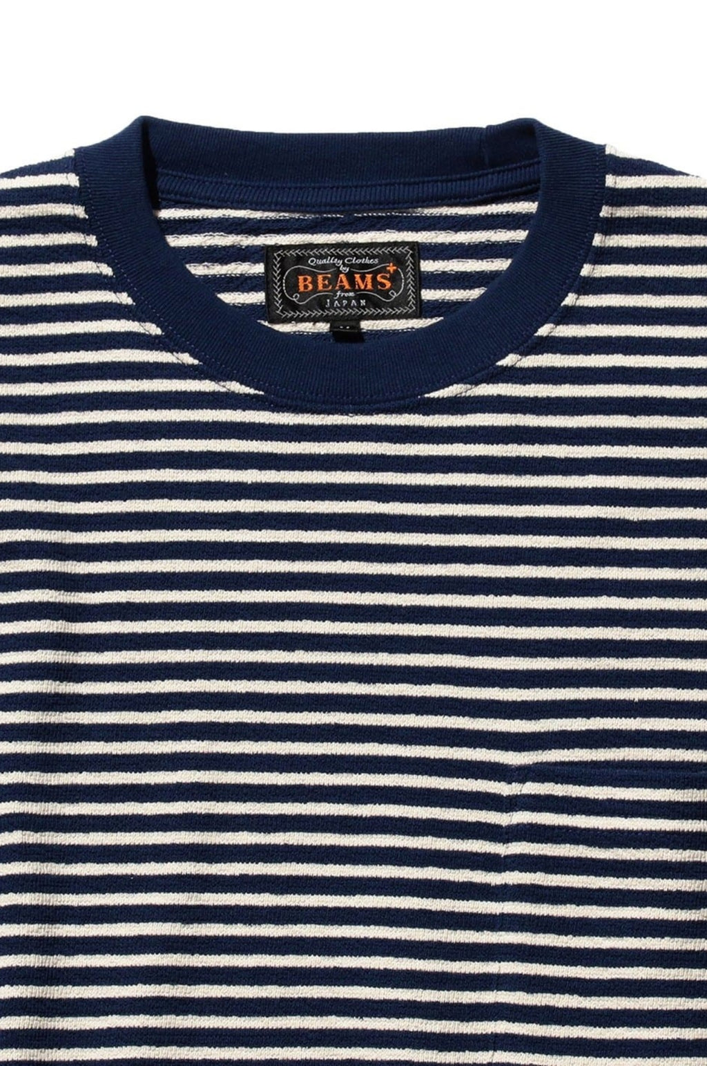 Pocket Tee Inlay Stripe Navy
