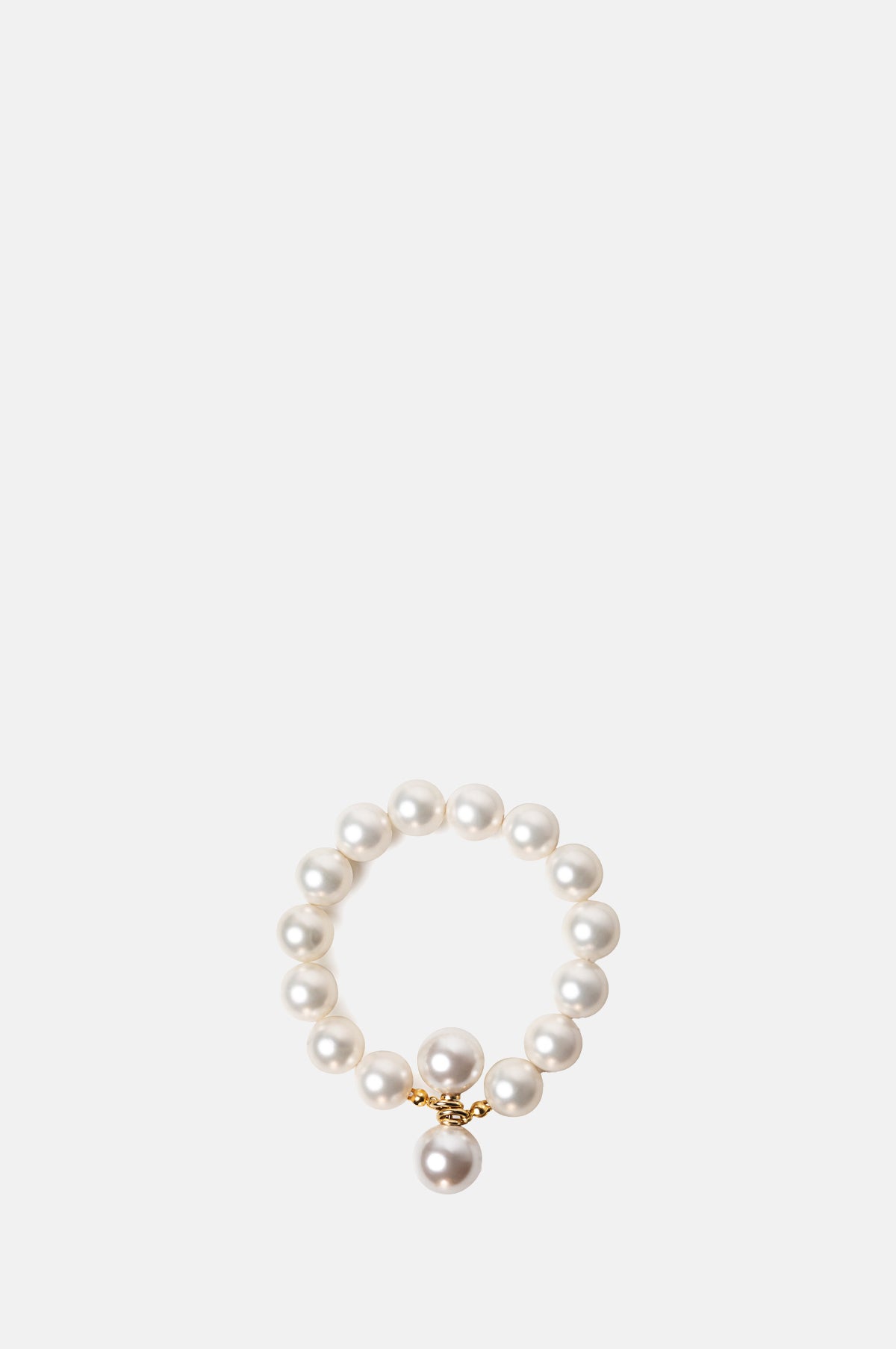 Beatriz Palacios Bandage Pearl Bracelet.
