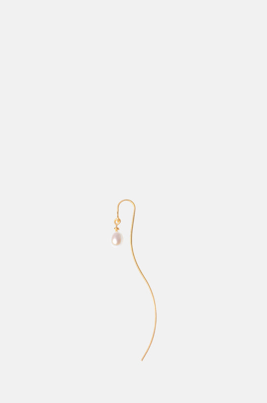 Pearl Wave Earring Single