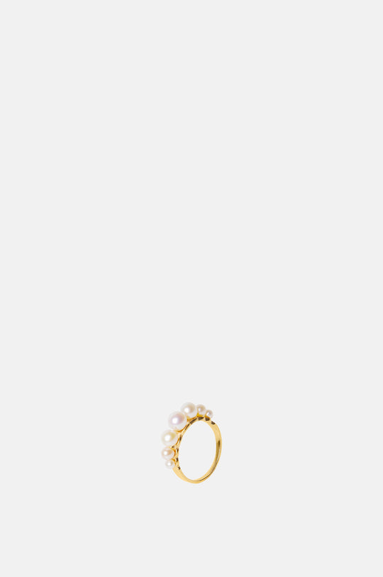 Pearls Gold Ring