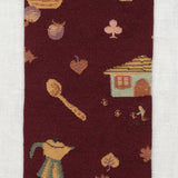 Burgundy Seedlings Knee High Socks