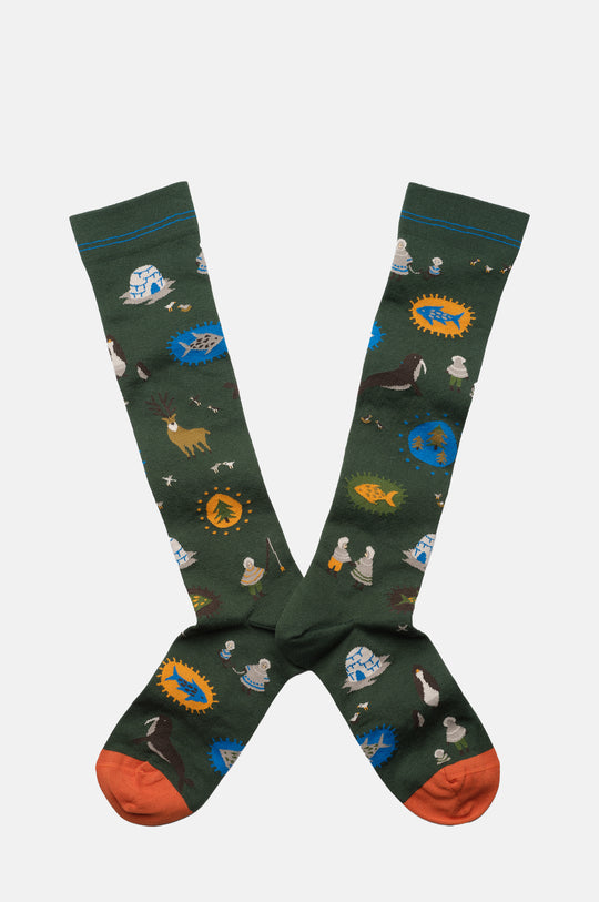 Inuit Foret Knee High Socks
