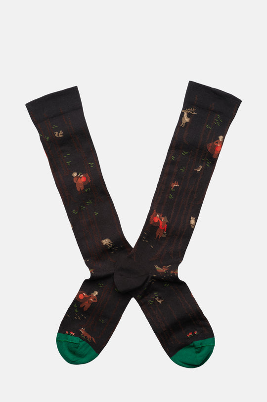 Nuit Faux Noir Knee High Socks