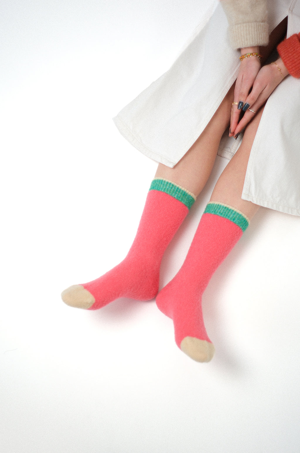 Rose Peche Socks