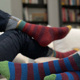 Rust Striped Socks