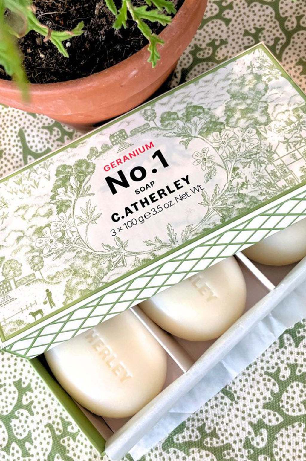 Geranium No.01 Soap Trio 3x100g