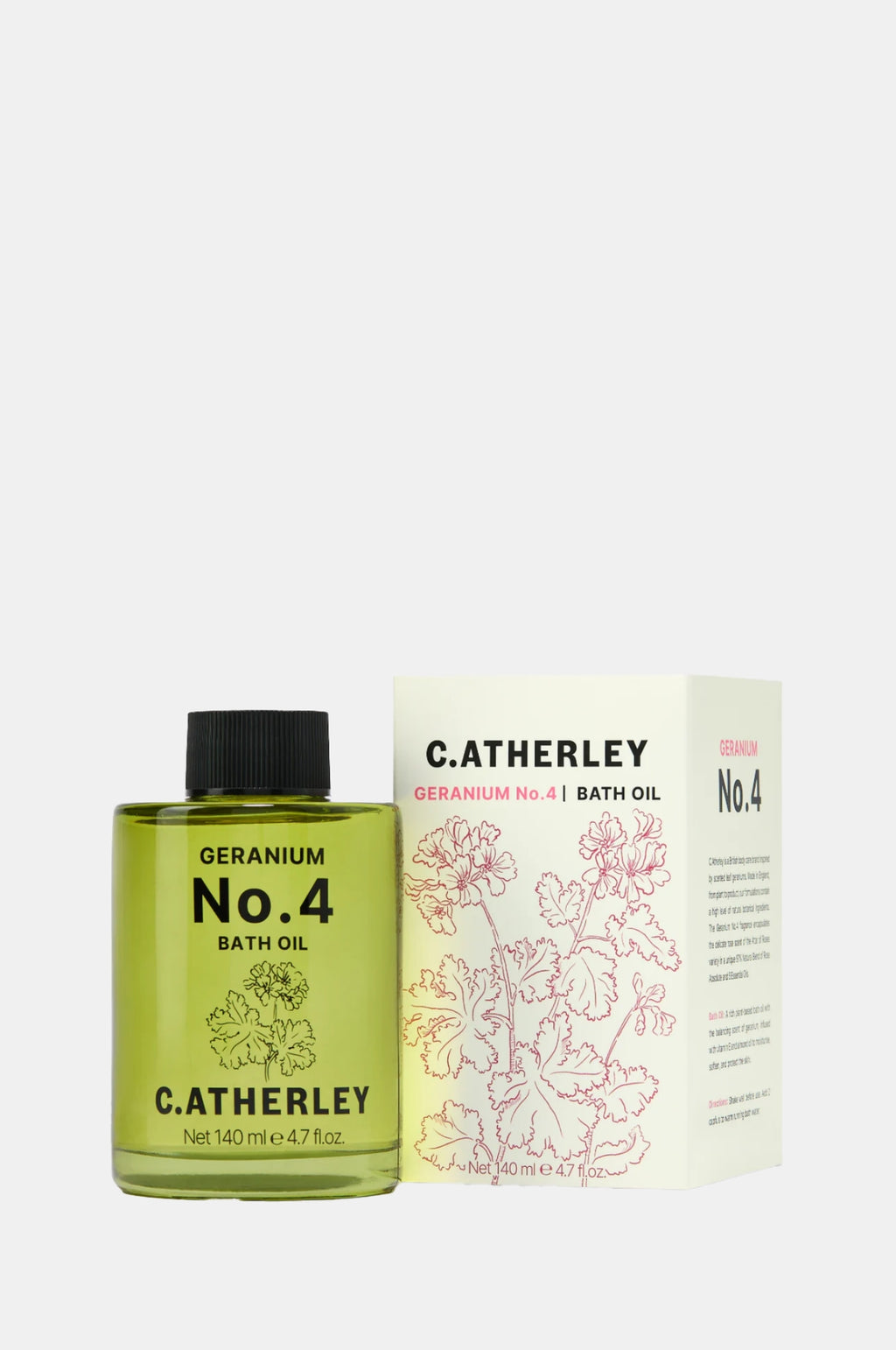 C.Atherley Geranium No.04 Bath Oil 140ml.