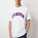 College Logo Tee Natural And Purple