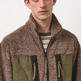 Mountain Fleece Jacket Natural Fleck And Moss