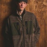 Mountain Fleece Jacket Natural Fleck And Moss