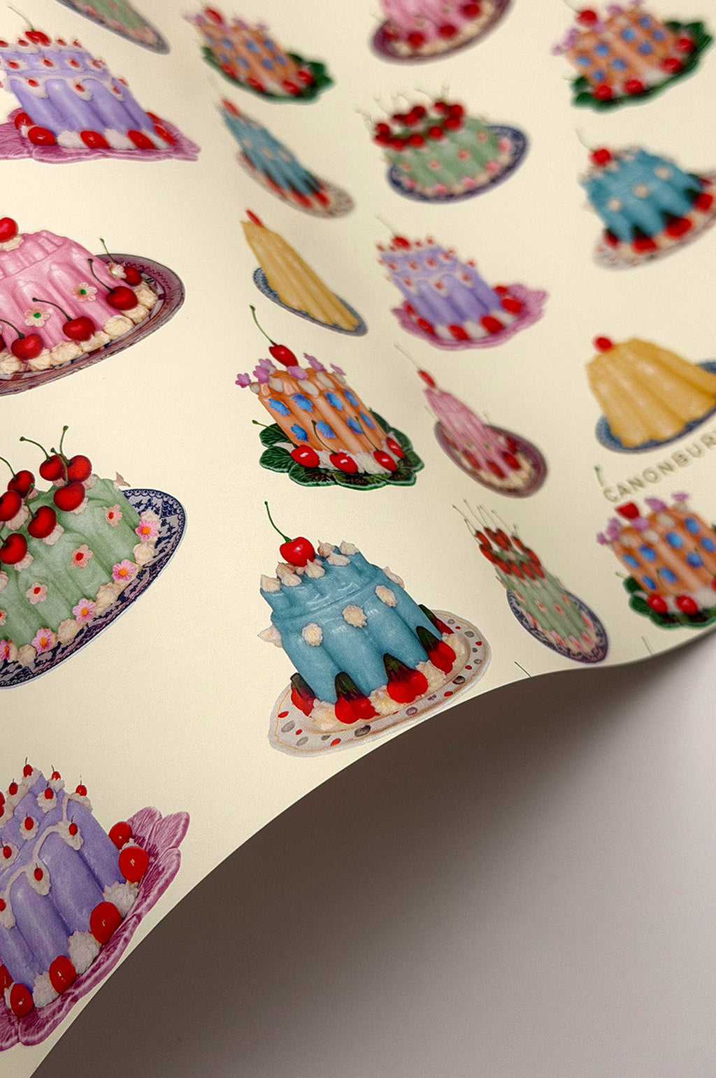 Blancmanges Wrapping Paper Set of 3 Sheets