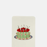 Canonbury Press Chartreuse Cream Blancmange Notecard.