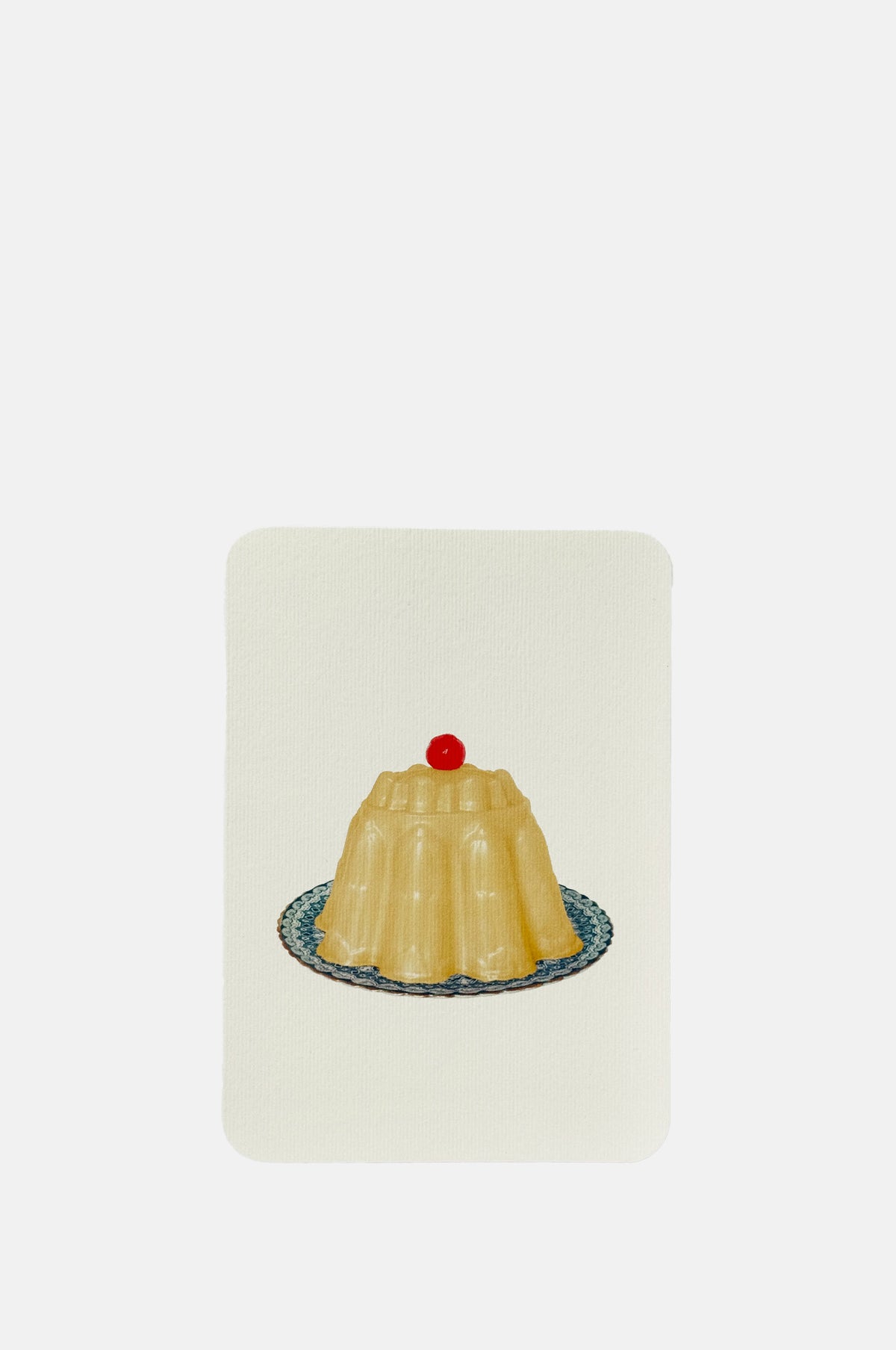 Canonbury Press Custard Cream Blancmange Notecard.