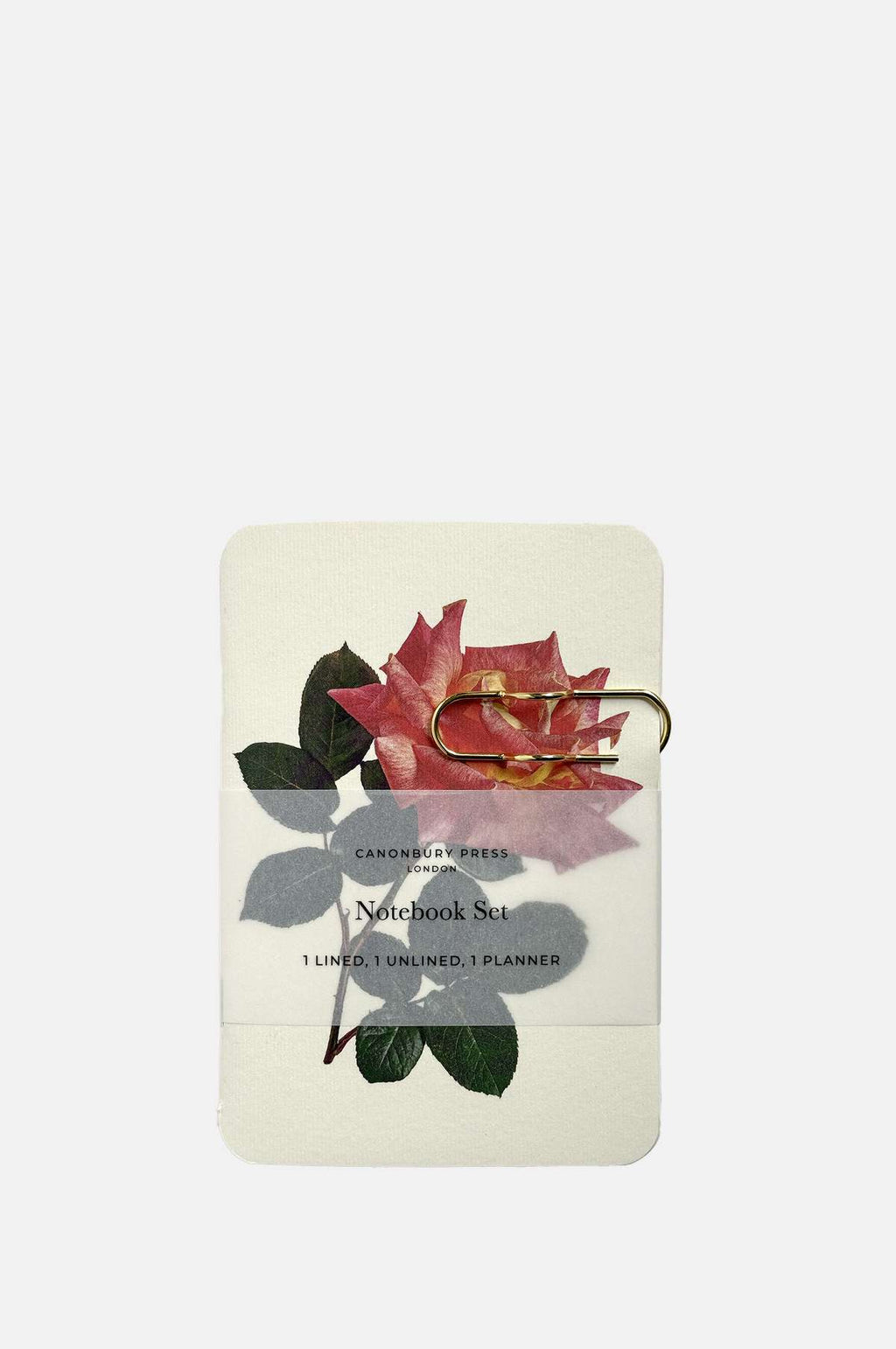 Canonbury Press Garden Roses Notebook Set.