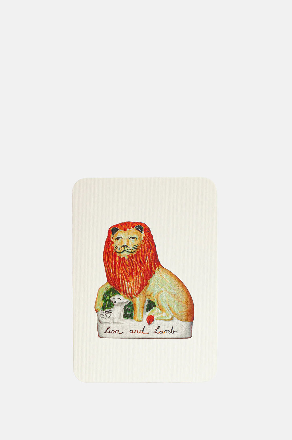 Canonbury Press Lion & Lamb Notecard.