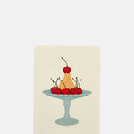 Canonbury Press Mandarin Chantilly Cream Notecard.