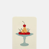 Canonbury Press Mandarin Chantilly Cream Notecard.