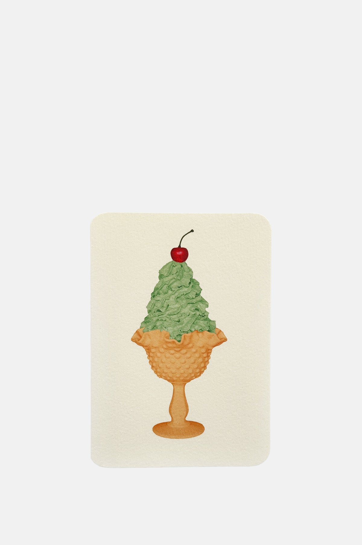 Canonbury Press Mint Cahntilly Cream Notecard.