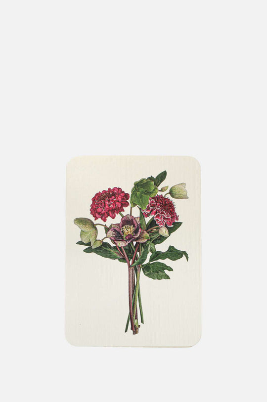 Posy of Hellebore & Scabiosa Notecard