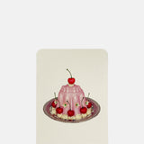 Canonbury Press Rose Petal Cream Blancmange Notecard.