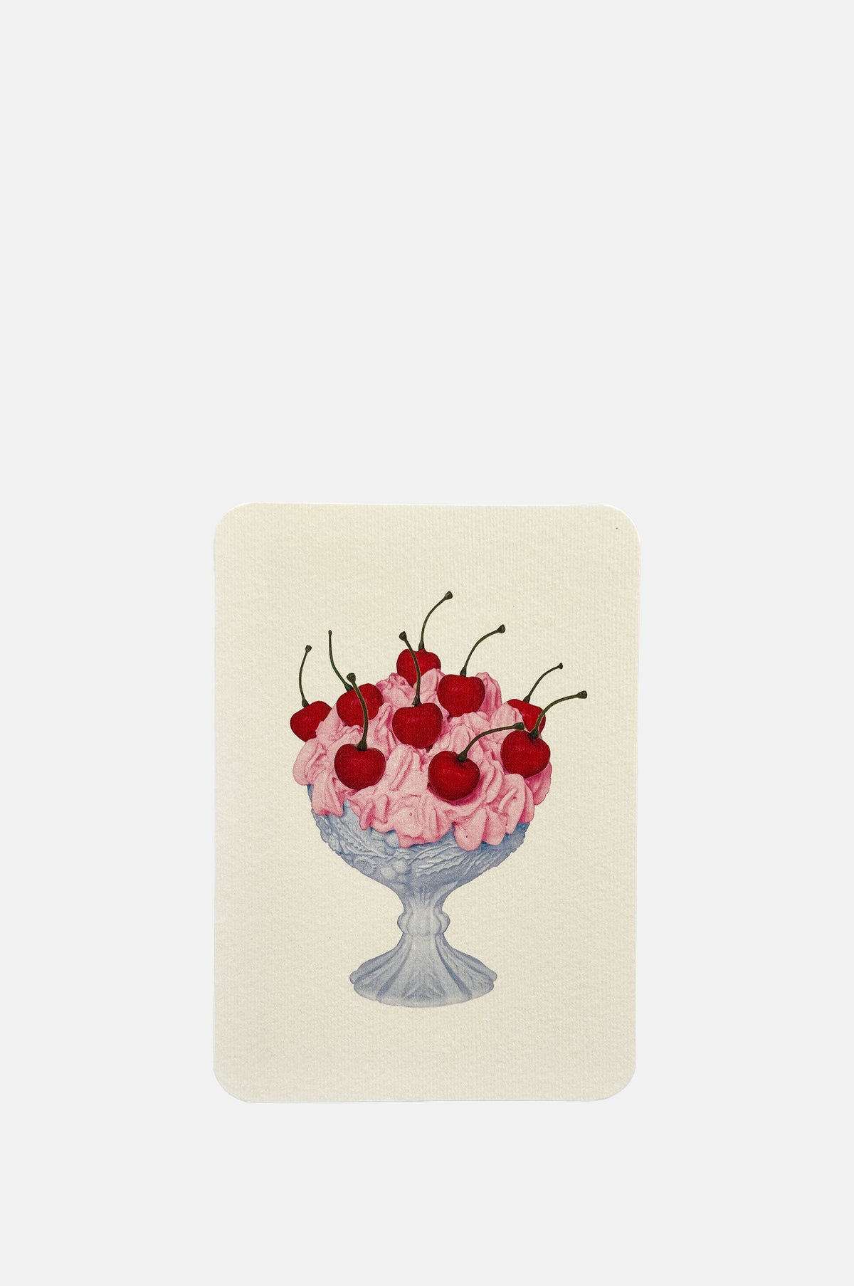 Canonbury Press Strawberry Chantilly Cream Notecard.