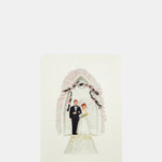 Canonbury Press Wedding Cake Topper No.3 Greeting Card.
