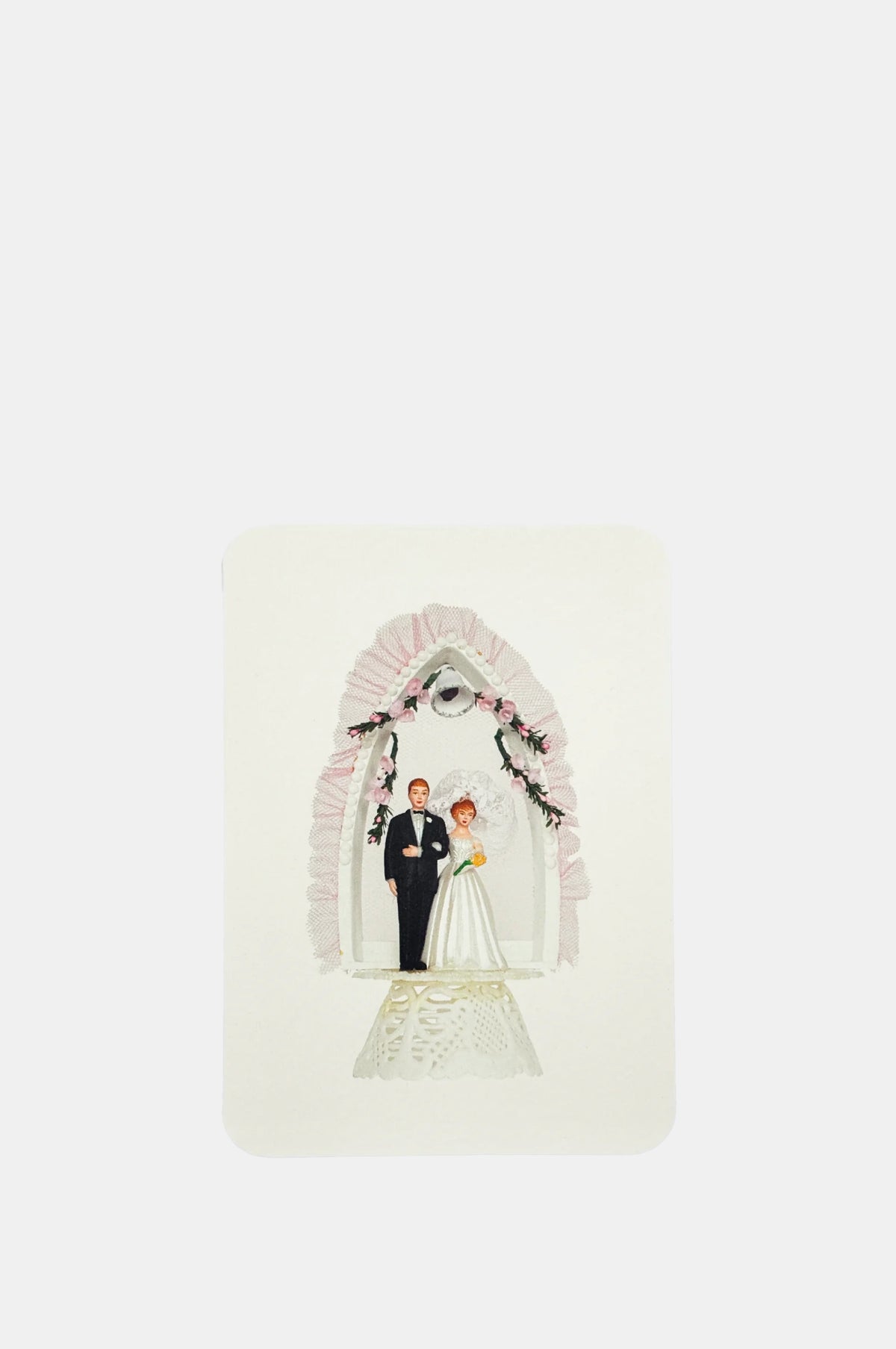 Canonbury Press Wedding Cake Topper No.3 Greeting Card.