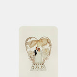 Canonbury Press Wedding Cake Topper No.4 Greeting Card.
