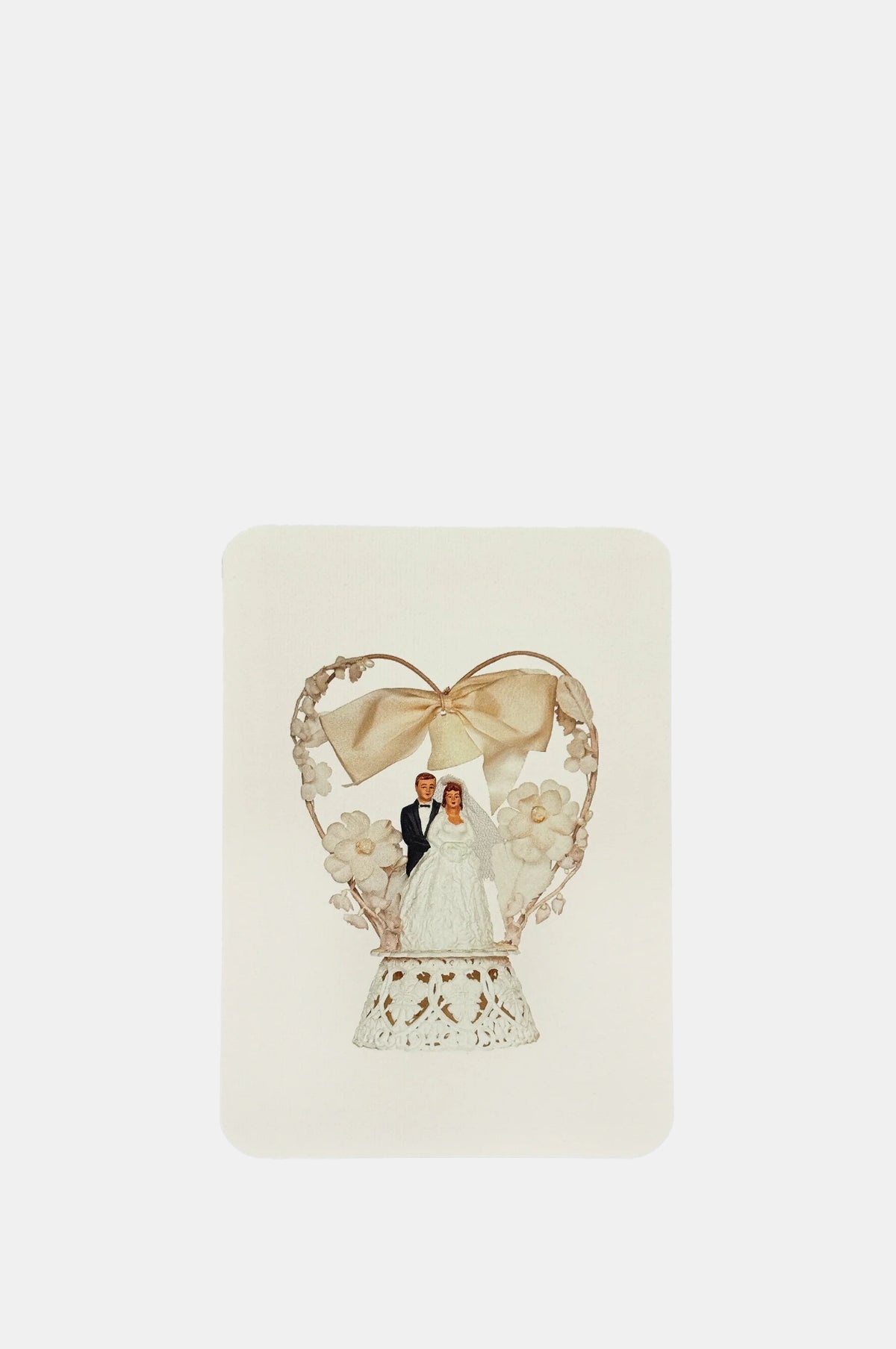 Canonbury Press Wedding Cake Topper No.4 Greeting Card.
