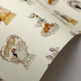 Wedding Cake Toppers Wrapping Paper Set of 3 Sheets