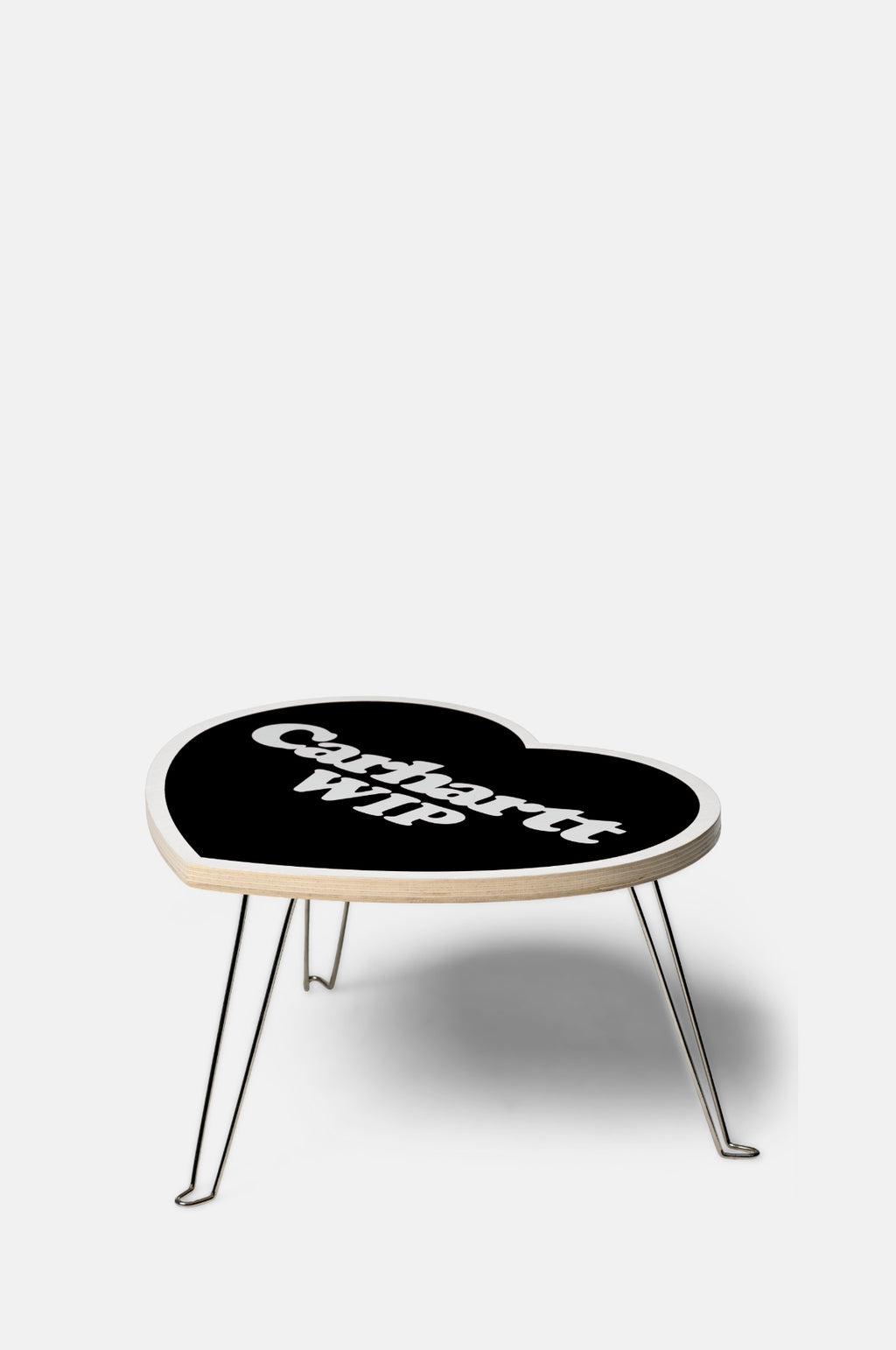 Carhartt WIP Heart Folding Table in Black/White.