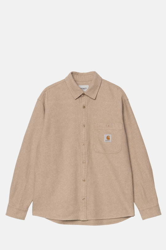 L/S Edgar Shirt Peanut/Wax