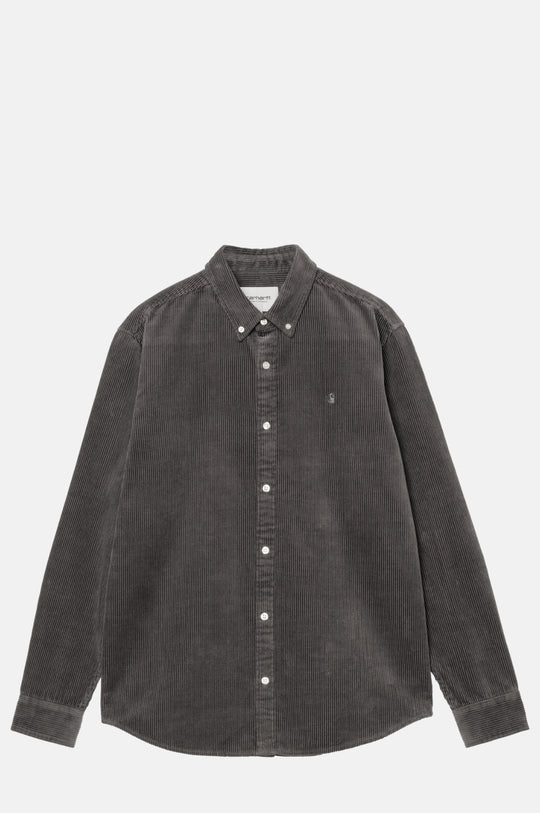 L/S Madison Cord Shirt Graphite