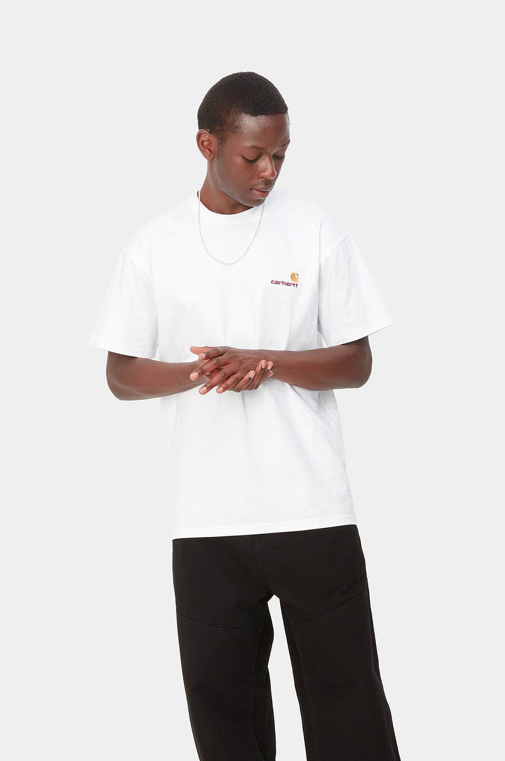 S/S American Script T-Shirt White