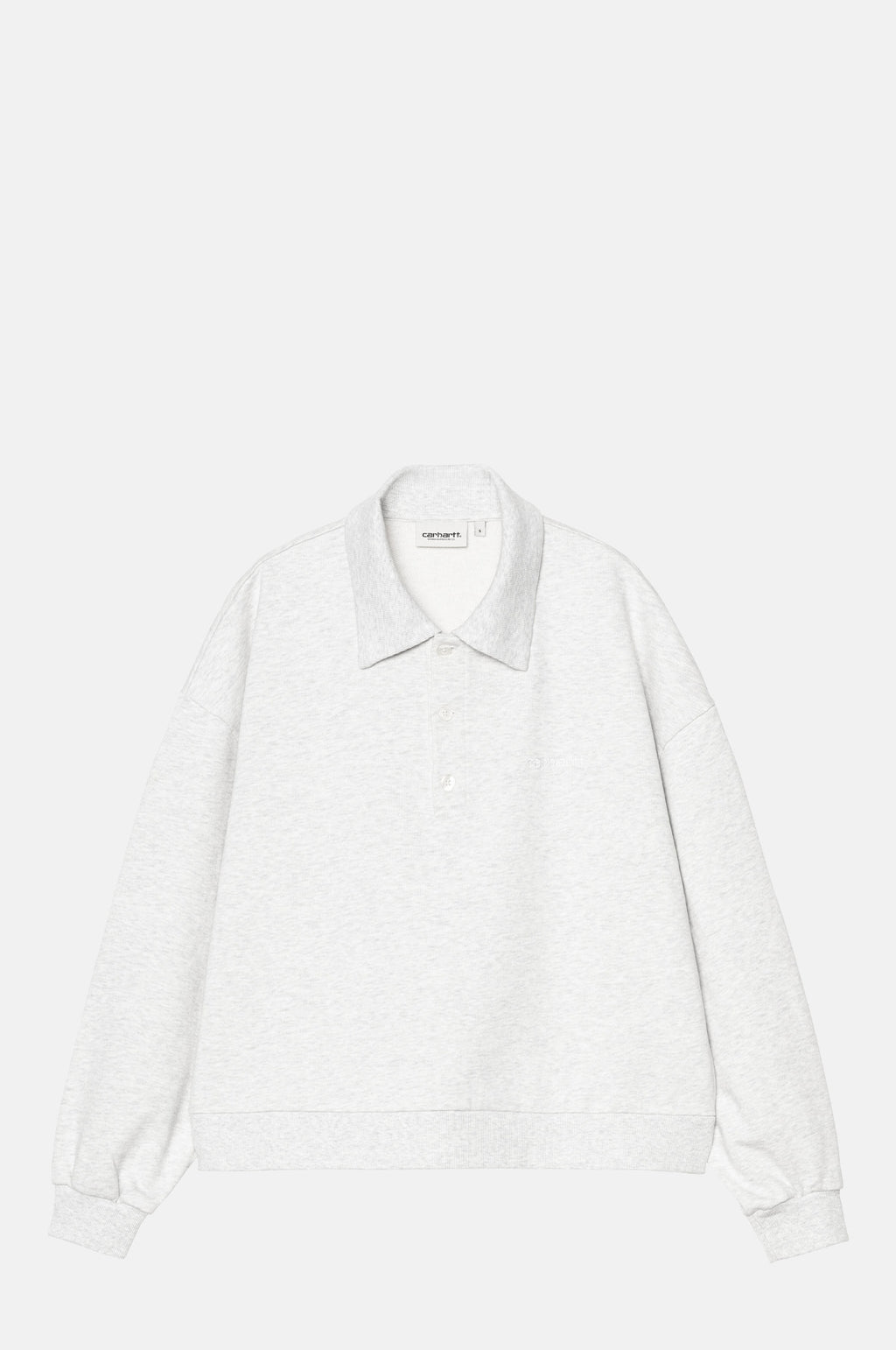 Carhartt WIP Brenta Polo Swear Ash Heather.
