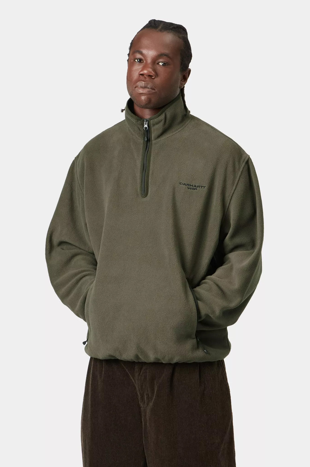 Edmore Half Zip Sweat Cypress/Black