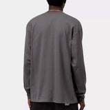 L/S American Script T-Shirt Graphite