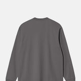 L/S American Script T-Shirt Graphite
