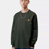 L/S American Script T-Shirt Raven
