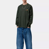 L/S American Script T-Shirt Raven