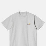 S/S American Script T-Shirt Ash Heather