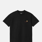 Carhartt WIP SS American Script T-Shirt Black.
