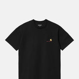 Carhartt WIP SS American Script T-Shirt Black.