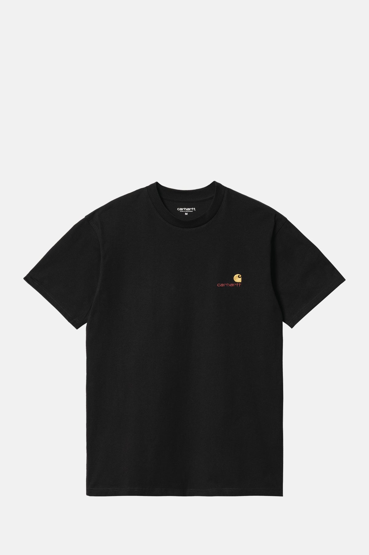 Carhartt WIP SS American Script T-Shirt Black.