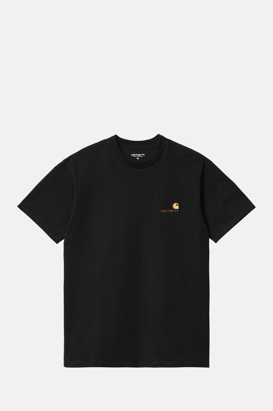 S/S American Script T-Shirt Black