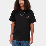 S/S American Script T-Shirt Black