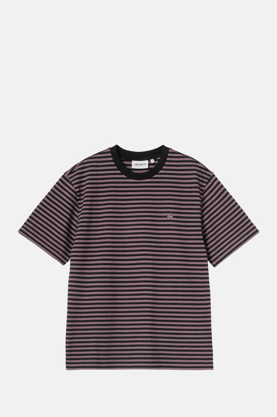 S/S Verner T-Shirt Black/Phlox