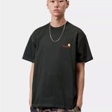 S/S American Script T-Shirt Raven
